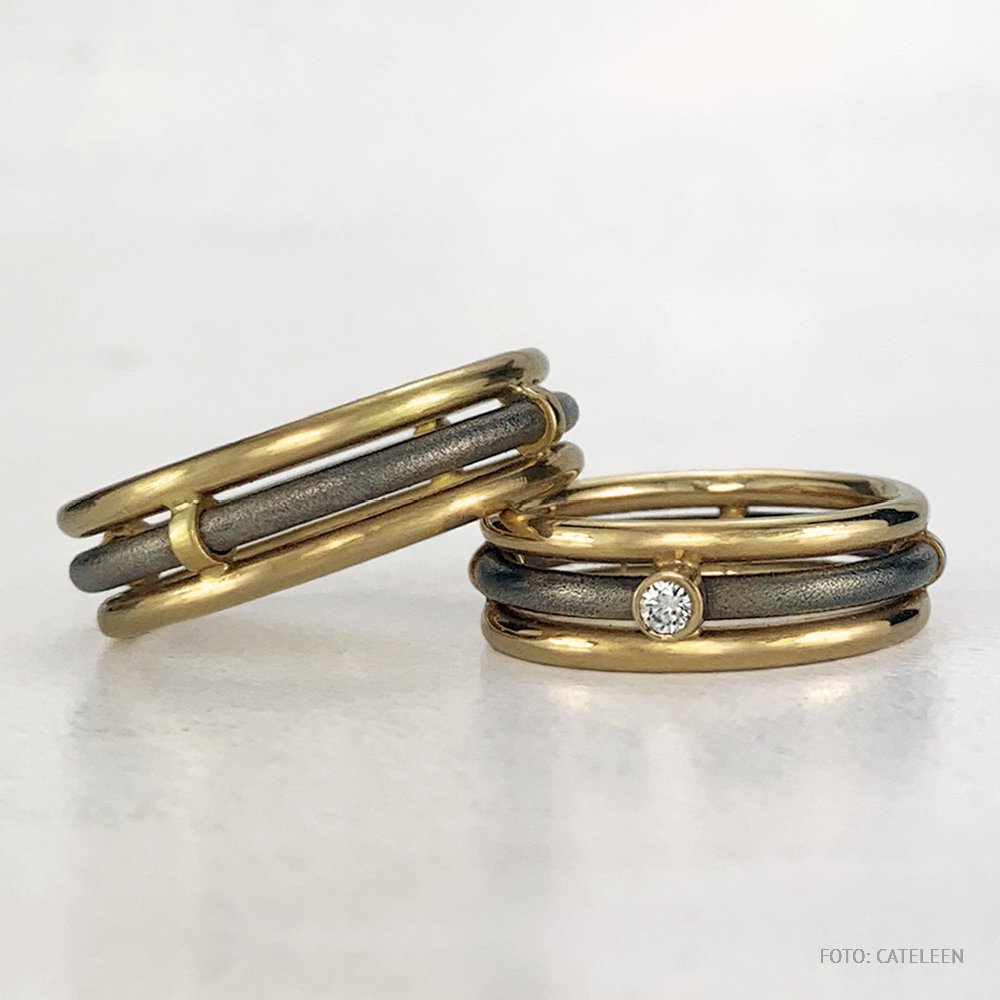 Guld / Titan ringe - Guld ringe - G-Ring