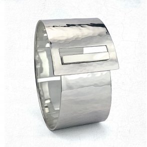 Ydmyge Objector sommer Hammerslået sølvarmbånd – bredt eller smalt - Armbånd - G-Ring