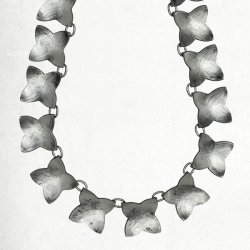 Stjerneblomst s�lv halsk�de