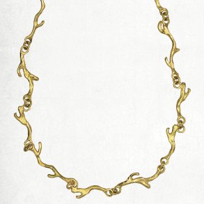 Halskde af guld grene
