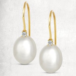 rebjler med brillant og ferskvandsperle i 4 forskellige farver