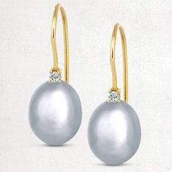 rebjler med brillant og ferskvandsperle i 4 forskellige farver