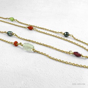 Rainbow halskde  45 eller 80 cm