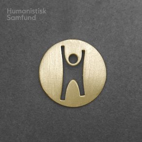 Stor forgyldt slv pin